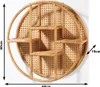 Kobolo Wandregal rund 60cm aus Rattan, Wiener Geflecht & Produktbild-Vorschau 4