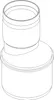 Poloplast POLO-KAL XS, Übergangsrohr, DN 75/50, 1 Stk. Produktbild-Vorschau 4