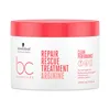 A white tub of hair treatment with a red lid, featuring product branding and information. Náhled obrázku produktu