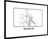 MuchoWow® Gerahmtes Poster Belgien - Mechelen - Stadtplan - Produktbild-Vorschau 1