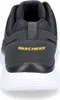 The back view of a gray Skechers sneaker with a white sole. Anteprima dell’immagine prodotto