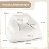 COSTWAY Sitzsack Sessel, Bodensessel mit Samtbezug & Produktbild-Vorschau 3
