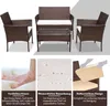Jayseuw Set da salotto 4 pezzi Mobili da balcone Set da Anteprima dell’immagine prodotto 4