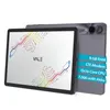 A tablet is shown from the front and back, with feature callouts. Produktbild-Vorschau