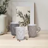 Schöne Kaffeetassen 6er Set einfarbig mit Herzen Produktbild-Vorschau 9