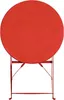 Bolero runder klappbarer Terrassentisch Stahl rot 60cm Produktbild-Vorschau 3