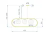 Toolight Pendellampe App915-3Cp Glamour Gold 3-Lichtquelle Produktbild-Vorschau 7