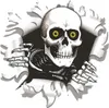 Hermann Schütz Aufkleber Einschussloch 90mm Motiv Totenkopf Produktbild-Vorschau 1
