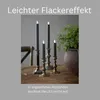 Stabkerzen LED mit Timer SCHWARZ 2er indoor mit Timer Produktbild-Vorschau 3