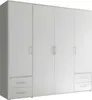 Kleiderschrank Valencia - 206x60x195cm - 4 Türen und 4 Produktbild-Vorschau 1