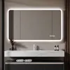 LED Badezimmerspiegel 60x120 cm mit Milchglasrand – Produktbild-Vorschau 1