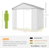 Outsunny Gerätehaus 4,1m³, Gartenhaus mit Pultdach, 240 x Produktbild-Vorschau 3
