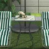 Outsunny Gartentisch Glastisch Bistrotisch Balkon Produktbild-Vorschau 2