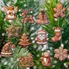Lebkuchen-Anhänger, Weihnachtsschmuck aus Holz, Produktbild-Vorschau 4