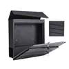 HI Briefkasten Verzinktes Eisen Schwarz 37×10,5×37 cm Produktbild-Vorschau 1