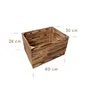 A wooden crate with dimensions indicated by lines and text. Produktbild-Vorschau