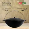 8L Gusseisen Schwenktopf Kazan Asia Kasan mit Deckel aus Produktbild-Vorschau 3