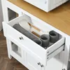 HOMCOM Buffet Salle à Manger avec 2 Portes Vitrées, Meuble Voir les images du produit 8
