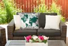 MuchoWow® Outdoor Kissen - Weltkarte - Blumen - Pflanzen - Produktbild-Vorschau 5