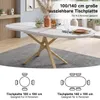 Flieks Ausziehbarer Esstisch 100-140cm, Runder Tisch für Produktbild-Vorschau 8