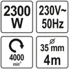 Elektrický vibrátor Yato YT-82601 Náhľad obrázku produktu 11