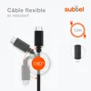 subtel Chargeur Micro USB 5V 2A / 2000mA 1.2m pour GPS , Voir les images du produit 4