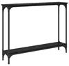 vidaXL Tavolino con ripiano in rovere nero 100 x 22,5 x 75 Anteprima dell’immagine prodotto 1