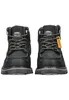 A pair of black leather boots on a white background. Produktbild-Vorschau