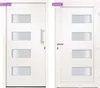 vidaXL Haustür Aluminium und PVC Weiß 110x210 cm Produktbild-Vorschau 7