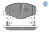 MEYLE 025 247 6616 Bremsbeläge Vorne für HONDA ACCORD VIII Produktbild-Vorschau 1