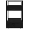 Bücherregal/Raumteiler Schwarz 60x35x57 cm Massivholz Produktbild-Vorschau 4