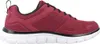 A side view of a burgundy and black athletic shoe with a white sole. Produktbild-Vorschau
