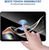 A hand is touching a tablet screen, with a graphic overlay indicating touch sensitivity. Produktbild-Vorschau