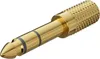 Goobay 11062 changeur de genre de câble 3.5mm 6,35 mm Or Voir les images du produit 3