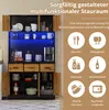 MODFU Vitrinen Hochschrank mit LED-Beleuchtung mit Produktbild-Vorschau 4