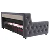 Łóżko tapicerowane Merax sofa rozkładana 90x200cm z Podgląd zdjęcia produktu 7