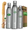 Blockhütte Edelstahl Trinkflasche 750ml - Thermosflasche Produktbild-Vorschau 1