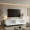 Meuble TV suspendu à structure rainurée, dimensions Voir les images du produit 3