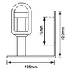 Halter für Rundumleuchte | 12–24V | U-Form | 15cm Kabel | Produktbild-Vorschau 8