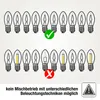 Ersatzkerzen 12V 2,5W, 10Stk E10, für 20 Brennstellen innen Produktbild-Vorschau 5