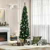 HOMCOM Künstlicher Weihnachtsbaum, 195 cm Christbaum mit Produktbild-Vorschau 2