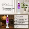 Lavalampe Weiß Lila Rot inkl. G9 Leuchtmittel Retro Design Produktbild-Vorschau 6
