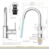 Waschtischarmatur Lenz BOW² Chrom – 360° schwenkbar, Pop-Up Produktbild-Vorschau 4