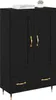 vidaXL Highboard Schwarz Eichen-Optik 69,5 x 31 x 115 cm Produktbild-Vorschau 3
