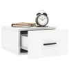 vidaXL Tables de chevet murales 2 pcs. Blanc 35x35x20 cm Voir les images du produit 4