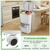 COSTWAY Mülleimer Küche, Mülltrennsystem, 12L Inneneimer & Produktbild-Vorschau 6