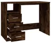 vidaXL Písací stôl so zásuvkami Smoked Oak 102x50x76 cm Náhľad obrázku produktu 6