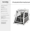 tectake® Hundetransportbox single mit gerader Rückwand mit Produktbild-Vorschau 5