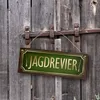 Jagdrevier Metallschild XL mit Jagd Motiv Produktbild-Vorschau 3