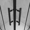 80x80x195cm Schwarz Faltbar+drehbar 6mm Nano ESG Glas  Produktbild-Vorschau 10